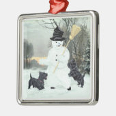 Scottie-hond-ornament Metalen Ornament (Links)