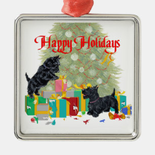 Scottie-hond-ornament Metalen Ornament