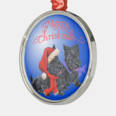 Scottie-hond-ornament Metalen Ornament (Links)