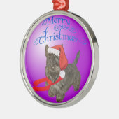Scottie-hond-ornament Metalen Ornament (Links)