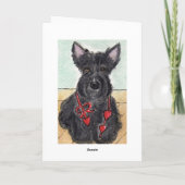 Scottie hond Schotse terriër verjaardagskaart kuns Kaart (Achterkant)