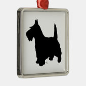 Scottie Hond Silhouet Ornament (Rechts)