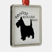 Scottie-hond Silhouet Ornament (Rechts)