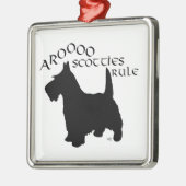 Scottie-hond Silhouet Ornament (Links)