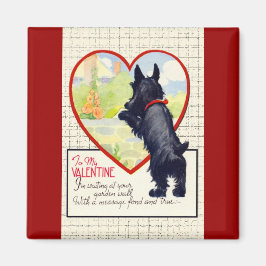Scottie hond Valentijn Schotse Terrier Magneet