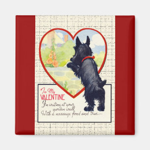Scottie hond Valentijn Schotse Terrier Magneet