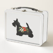 Scottie Hondenras Boho Floral Silhouette (Voorkant)