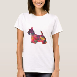 Scottie Hondenras Geo Silhouette Multi T-shirt