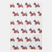 Scottie Hondenras Geo Silhouette Multi Theedoek (Verticaal)