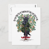 Scottie in een peerboom briefkaart (Voorkant / Achterkant)