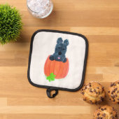 SCOTTIE IN POMPOENHOUDER/HERFSTPOTHOUDER PANNENLAP (Top down)