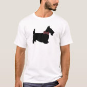 Scottie in Pset Bow Stropdas T-Shirt (Voorkant)