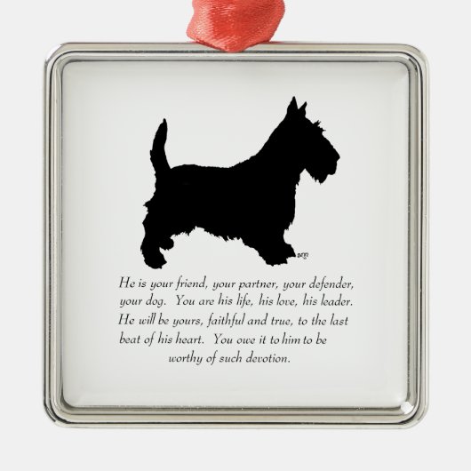 Scottie Keepsake Ornament - Hond (Voorkant)