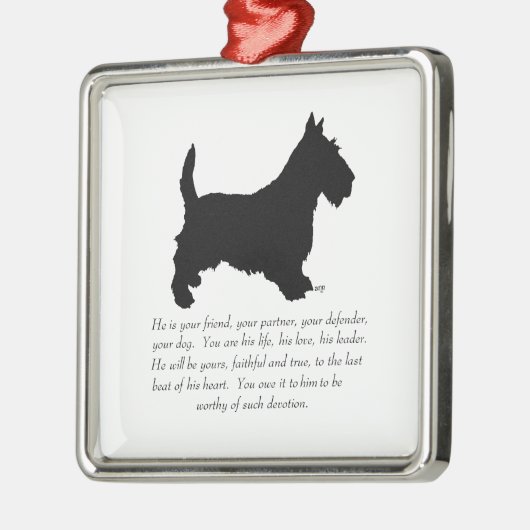 Scottie Keepsake Ornament - Hond (Links)