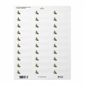 Scottie kerstmis label stickers (Full Sheet)