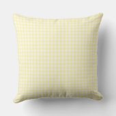 Scottie Lemon Cream Gingham Sierkussen (Achterkant)