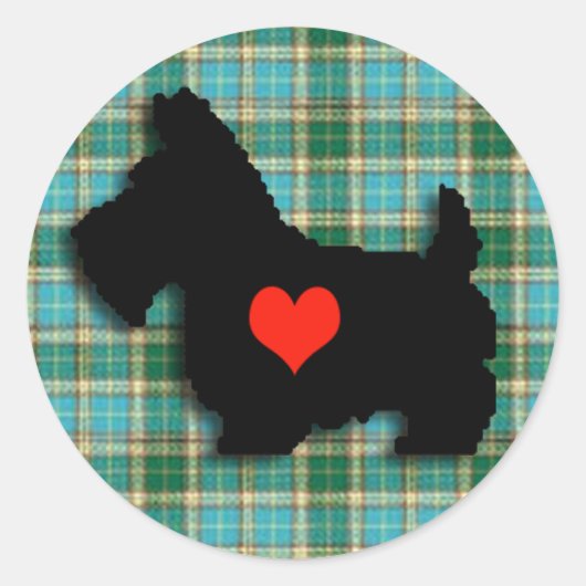Scottie Liefde Hart Sticker (Voorkant)