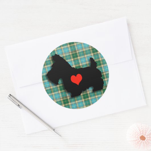 Scottie Liefde Hart Sticker (Envelop)