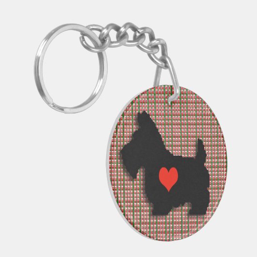 Scottie Love Heart Keychain (Voorkant Links)