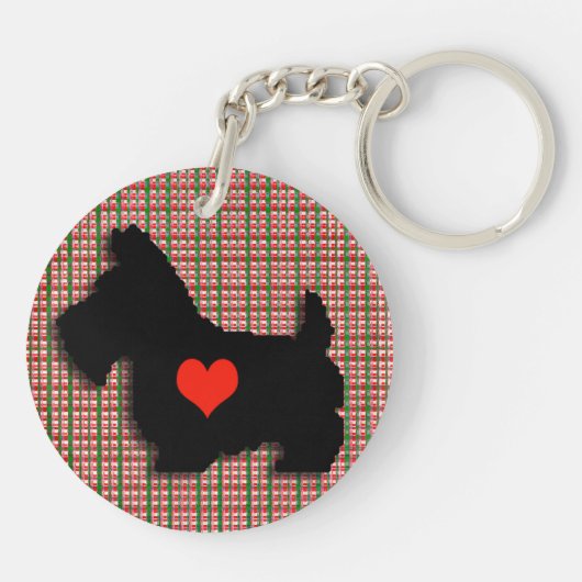Scottie Love Heart Keychain (Achterkant)