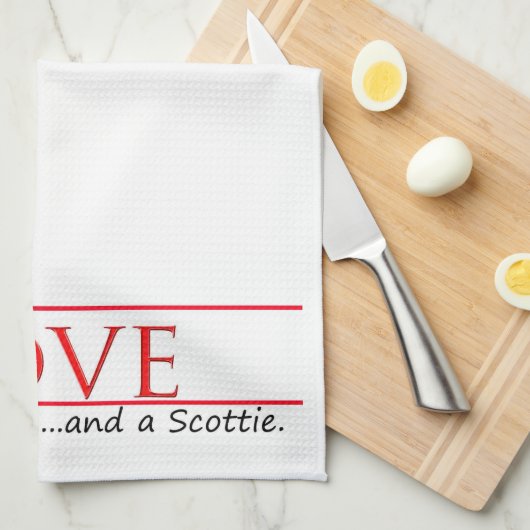 Scottie Love Kitchen Towel Theedoek (Quarter Fold)