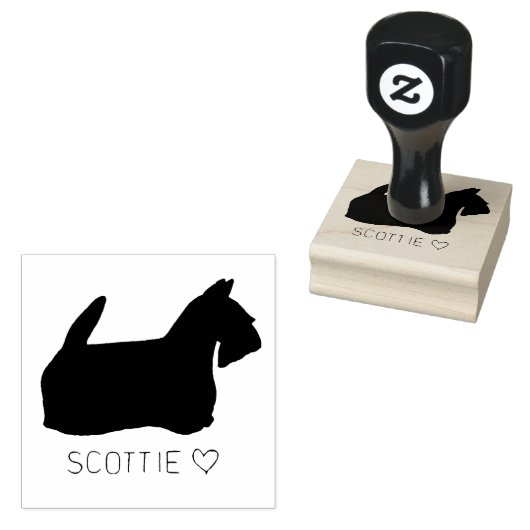 Scottie Love Rubberstempel (Gestempeld)