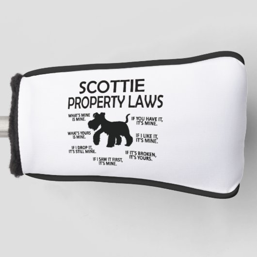 Scottie Lover Scottish Terrier Owner Scottie Mom Golfheadcover (Voorkant)