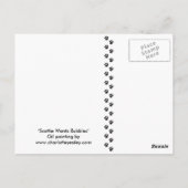"Scottie Loves Bubbles" Briefkaart van de Dog Art (Achterkant)