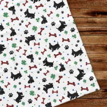 Scottie Lucky Shamrocks Mooie Kleurrijk Patroon