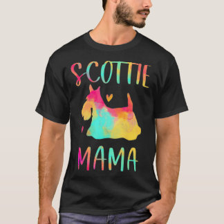 Scottie Mama Colorful Tees Mother Day Love Scottie