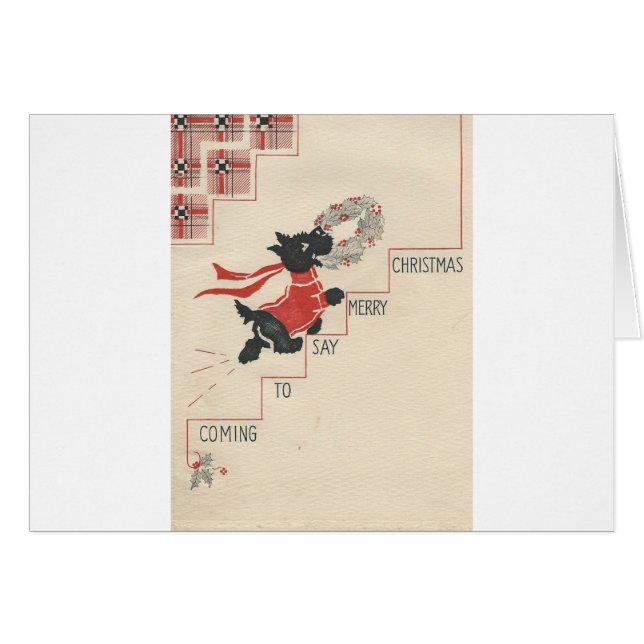  Scottie Merry Kerstmis (Voorkant Horizontaal)