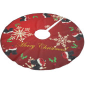 Scottie Merry Kerstmis Kerstboom Rok (Gekanteld)