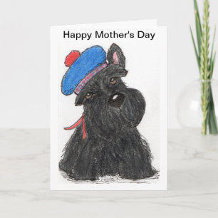 Scottie Moederdag Kaart Mum nana Schots