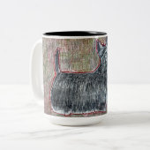 Scottie-Mok Tweekleurige Koffiemok (Voorkant links)