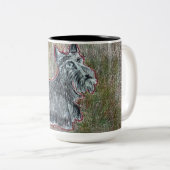 Scottie-Mok Tweekleurige Koffiemok (Voorkant rechts)