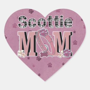 Scottie MOM Hart Sticker