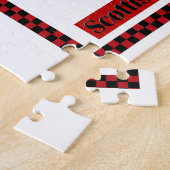 Scottie No. 8 Checkers Legpuzzel (Zijkant)