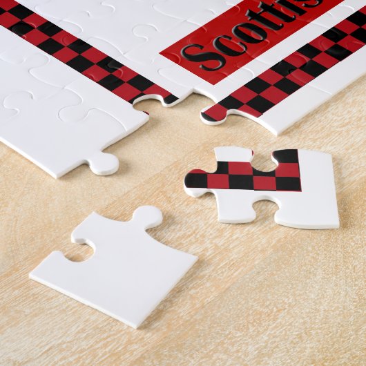Scottie No. 8 Checkers Legpuzzel (Zijkant)