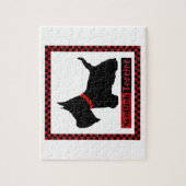 Scottie No. 8 Checkers Legpuzzel (Verticaal)