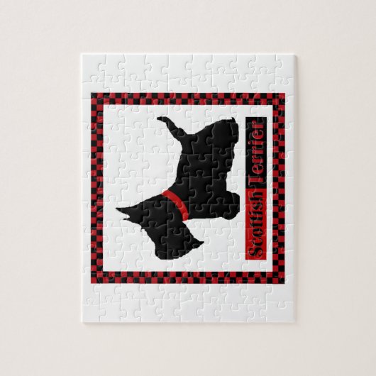 Scottie No. 8 Checkers Legpuzzel (Verticaal)