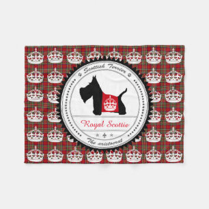 Scottie No 8 Royal Crown Fleece Deken