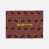 Scottie nr. 8 fleece deken (Voorkant (Horizontaal))