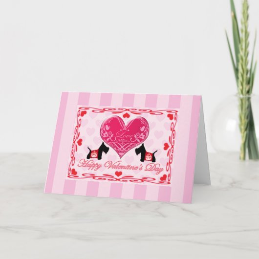 Scottie Nr 8 Koninklijke Kroon Feestdagen Kaart (Voorkant)