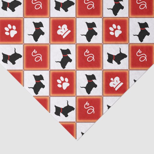 Scottie nr. 8 tissuepapier (Detail)