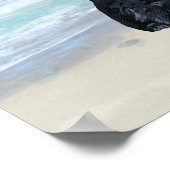 Scottie op het strand poster (Hoek)