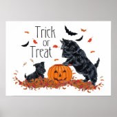 SCOTTIE Pap en Pup Halloween Poster (Voorkant)