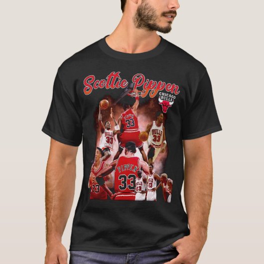Scottie Pippen  stijl T-shirt (Voorkant)