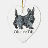Scottie praat met de Tail Keramisch Ornament (Links)