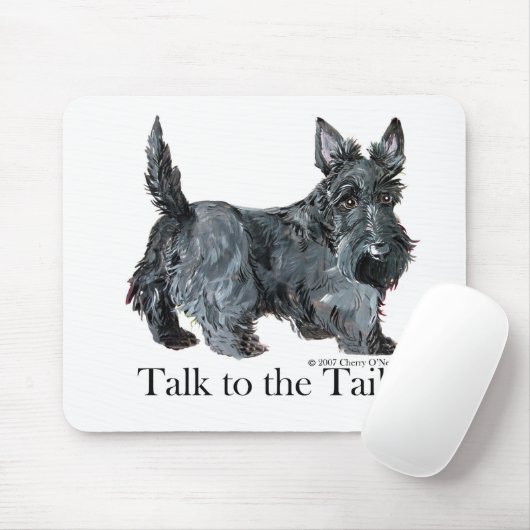 Scottie praat met de Tail Muismat (Met muis)