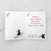 Scottie Puppy Be My Valentijn Wenskaart Feestdagen Kaart (Binnen)